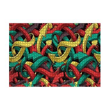 Cakapuzzle İç İçe Geşmiş Renkli Oklar Görseli 120 Parça Ahşap Puzzle
