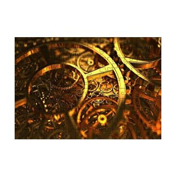 Cakapuzzle İçiçe Altın Çarklar 120 Parça Ahşap Puzzle