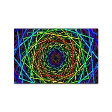 Cakapuzzle İçiçe Sarmal Renkli Kareler 120 Parça Ahşap Puzzle