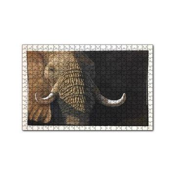 Cakapuzzle İhtiyar Fil Yakın Çekim 120 Parça Ahşap Puzzle