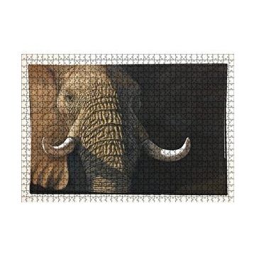 Cakapuzzle İhtiyar Fil Yakın Çekim 120 Parça Ahşap Puzzle