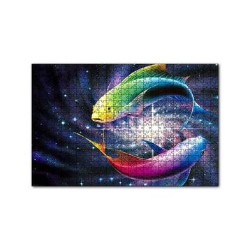 Cakapuzzle İki Balık Işık Demetleri Arasında 120 Parça Puzzle