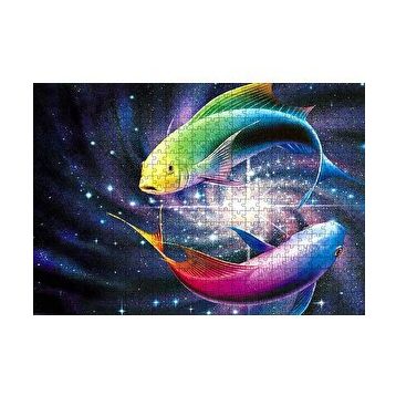 Cakapuzzle İki Balık Işık Demetleri Arasında 120 Parça Puzzle