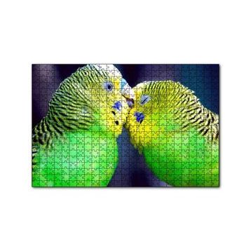 Cakapuzzle İki Muhabbet Kuşu Görseli 120 Parça Ahşap Puzzle