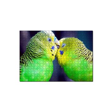 Cakapuzzle İki Muhabbet Kuşu Görseli 120 Parça Ahşap Puzzle