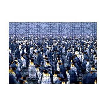 Cakapuzzle İmparator Penguenleri Mahşer Kalabalığı 120 Parça Ahşap Puzzle