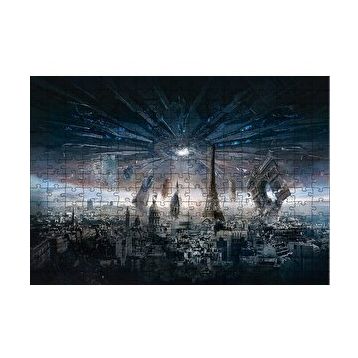 Cakapuzzle Independence Day Resurgence Paris Yapboz MDF Puzzle