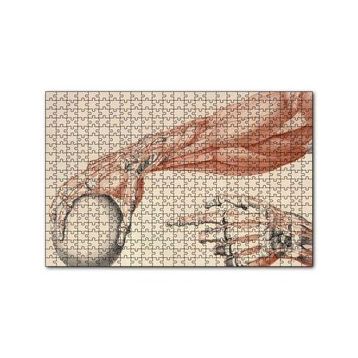 Cakapuzzle İnsan Anatomisi El Ve Kol Bilye Görseli 120 Parça Ahşap Puzzle