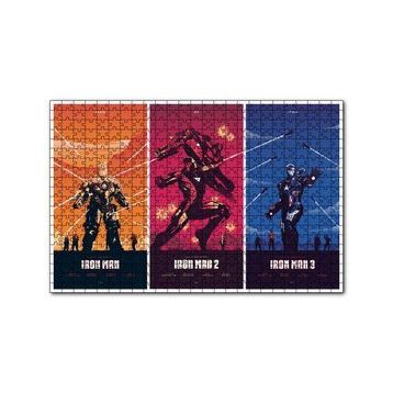 Cakapuzzle Iron Man Üçlemesi Yapboz MDF Puzzle