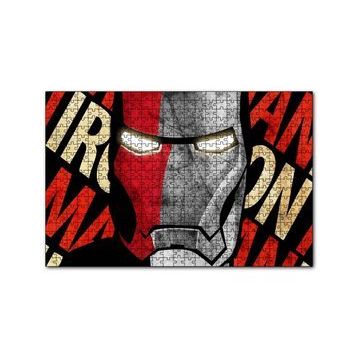 Cakapuzzle Iron Man Yakın Plan İllüstrasyon 120 Parça Puzzle