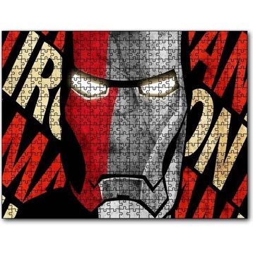 Cakapuzzle Iron Man Yakın Plan İllüstrasyon 120 Parça Puzzle