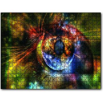 Cakapuzzle Işıltılı Soyut Göz 120 Parça Puzzle