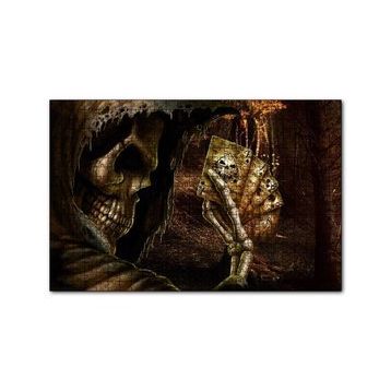 Cakapuzzle İskambil Oynayan İskelet 120 Parça Ahşap Puzzle