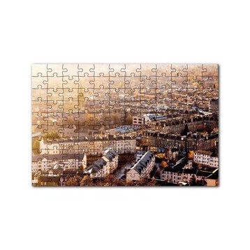 Cakapuzzle İskoçya Edinburg Yüksekten Şehir Manzarası 120 Parça Ahşap Puzzle
