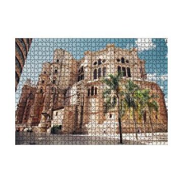 Cakapuzzle İspanya Muhteşem Katedral ve Gökyüzü 120 Parça Ahşap Puzzle