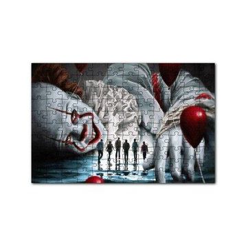 Cakapuzzle IT Filmi Karakteri Palyaço ve Kurbanları Yapboz MDF Puzzle