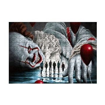 Cakapuzzle IT Filmi Karakteri Palyaço ve Kurbanları Yapboz MDF Puzzle