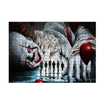 Cakapuzzle IT Filmi Karakteri Palyaço ve Kurbanları Yapboz MDF Puzzle