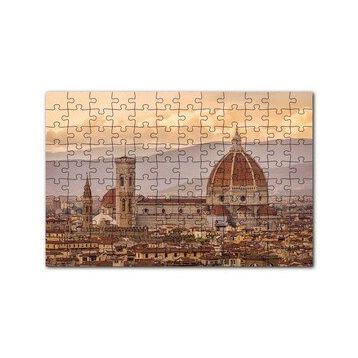 Cakapuzzle Italya Floransa Gündoğumunda Şehir Manzarası 120 Parça Puzzle