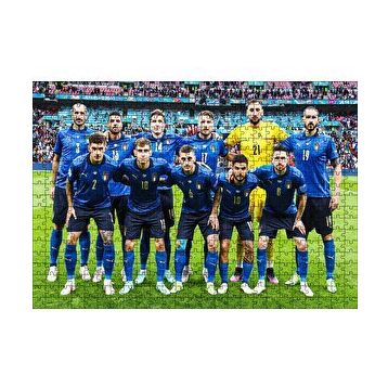 Cakapuzzle İtalya Uefa Euro 2021 Şampiyonluk Pozu 120 Parça Ahşap Puzzle