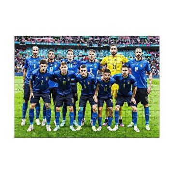 Cakapuzzle İtalya Uefa Euro 2021 Şampiyonluk Pozu 120 Parça Ahşap Puzzle