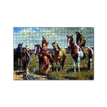Cakapuzzle İz Peşindeki Kızılderiler 120 Parça Ahşap Puzzle