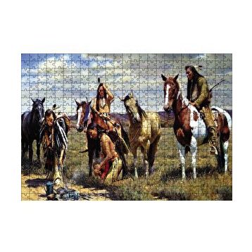 Cakapuzzle İz Peşindeki Kızılderiler 120 Parça Ahşap Puzzle