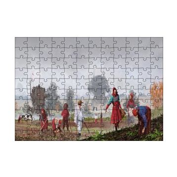 Cakapuzzle Jakub Rozalkinin 1920 Serisinden Görsel 120 Parça Ahşap Puzzle