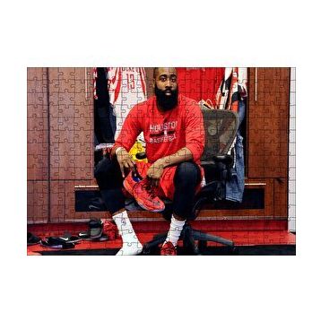 Cakapuzzle James Harden Houston Basketbolcu 120 Parça Ahşap Puzzle