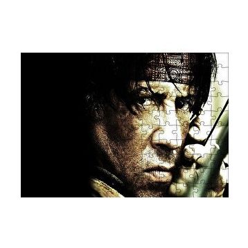 Cakapuzzle John Rambo ve Oku 120 Parça Ahşap Puzzle