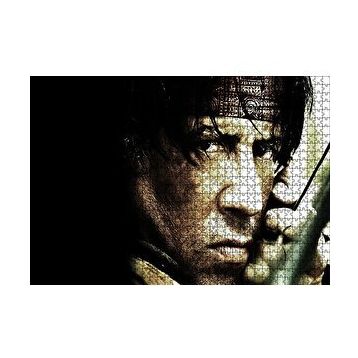 Cakapuzzle John Rambo ve Oku 120 Parça Ahşap Puzzle