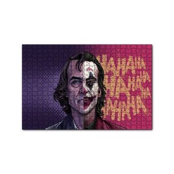 Cakapuzzle Joker Joaquin Phoenix Hahaha Karikatürize 120 Parça Ahşap Puzzle