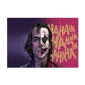 Cakapuzzle Joker Joaquin Phoenix Hahaha Karikatürize 120 Parça Ahşap Puzzle