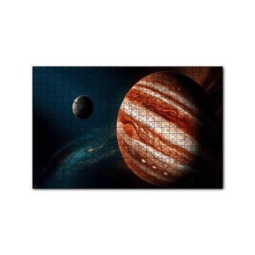 Cakapuzzle Jüpiter ve Arkada Gezegen ve Yıldızlar 120 Parça Ahşap Puzzle