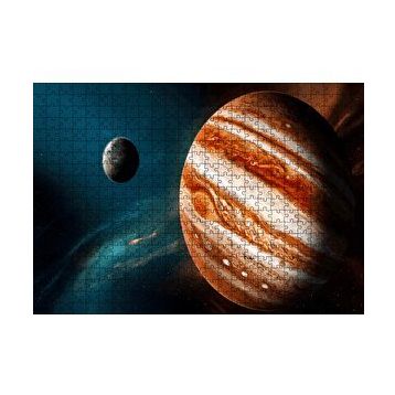 Cakapuzzle Jüpiter ve Arkada Gezegen ve Yıldızlar 120 Parça Ahşap Puzzle