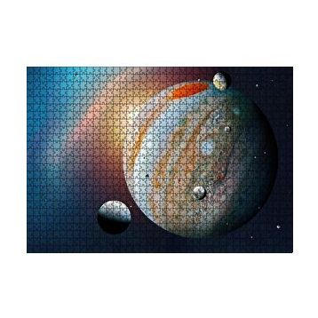 Cakapuzzle Jüpiter ve Uyduları 120 Parça Ahşap Puzzle