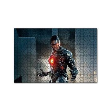 Cakapuzzle Justice League Cyborg 120 Parça Ahşap Puzzle