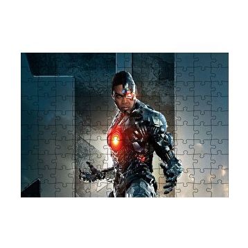Cakapuzzle Justice League Cyborg 120 Parça Ahşap Puzzle