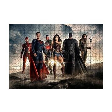 Cakapuzzle Justice League Kahramanlar 120 Parça Ahşap Puzzle
