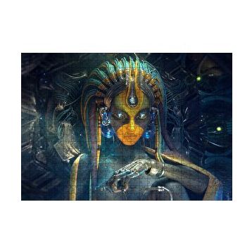 Cakapuzzle Kadın Cyborg Dijital Sanat 120 Parça Puzzle