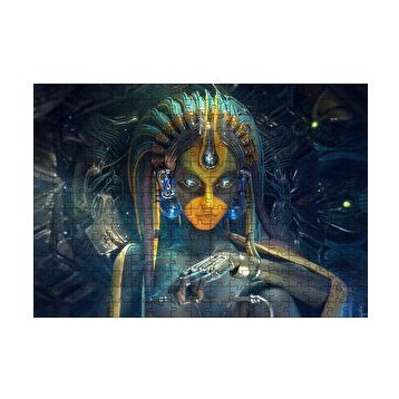 Cakapuzzle Kadın Cyborg Dijital Sanat 120 Parça Puzzle