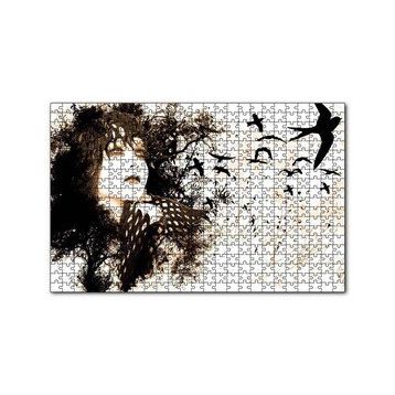 Cakapuzzle Kadın Kuşlar Kadar Özgürdür 120 Parça Ahşap Puzzle