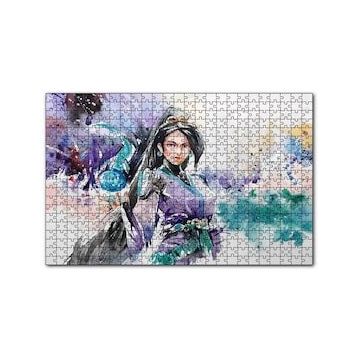 Cakapuzzle Kadın Savaşçı Suluboya Efekt 120 Parça Ahşap Puzzle