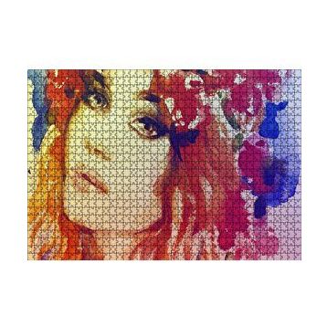 Cakapuzzle Kadın Suluboya Çizim Görsel 120 Parça Puzzle