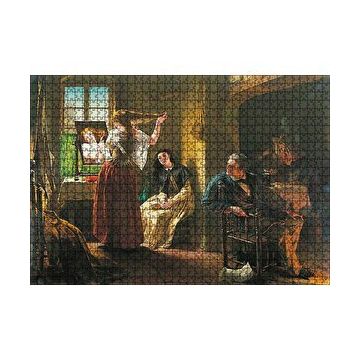 Cakapuzzle Kadın Terzisi ve Müşterileri 120 Parça Ahşap Puzzle