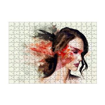Cakapuzzle Kadın ve Renkli Fırça Darbeleri 120 Parça Puzzle