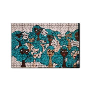 Cakapuzzle Kadınlar Okyanus Propagandası 120 Parça Ahşap Puzzle