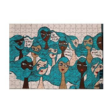Cakapuzzle Kadınlar Okyanus Propagandası 120 Parça Ahşap Puzzle