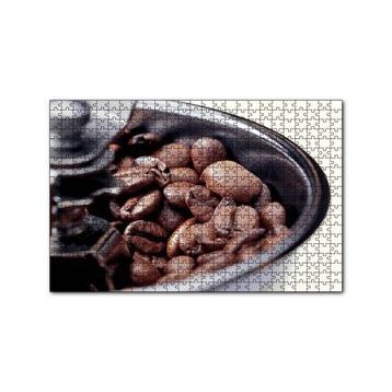 Cakapuzzle Kahve Değirmeni ve Çekirdekler Yakın Çekim 120 Parça Ahşap Puzzle