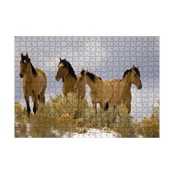Cakapuzzle Kahve Rengi Atlar 120 Parça Puzzle